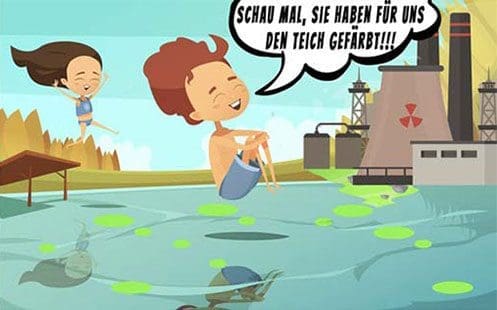 Umweltverschmutzung - Cartoon