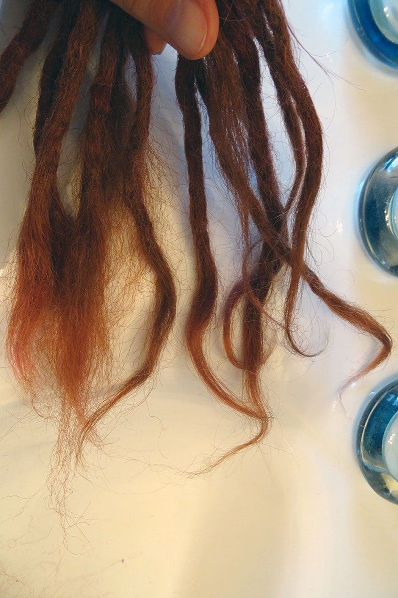 Dreadlocks Spitzen unterschiedlich