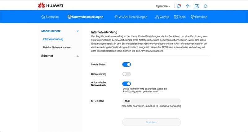 Netzwerkeinstellungen