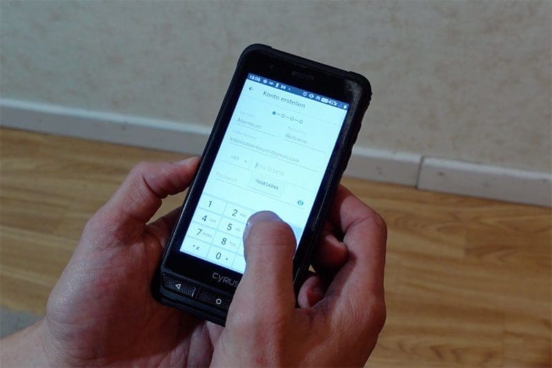 Yale Linus Smart Lock App einrichten - Handynummer eingeben