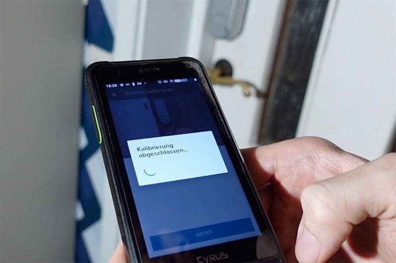 Yale Linus Smart Lock App einrichten - Schloss Kalibrierung abschließen